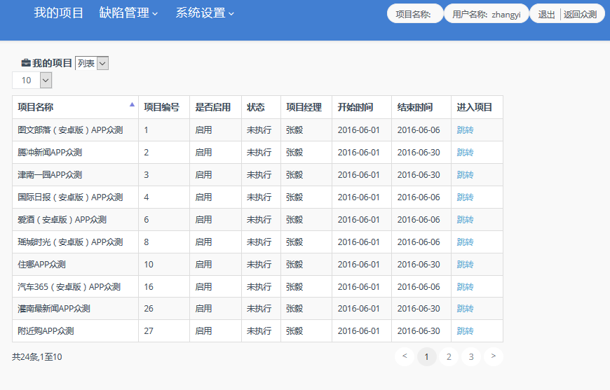 查看測(cè)試者提交的缺陷