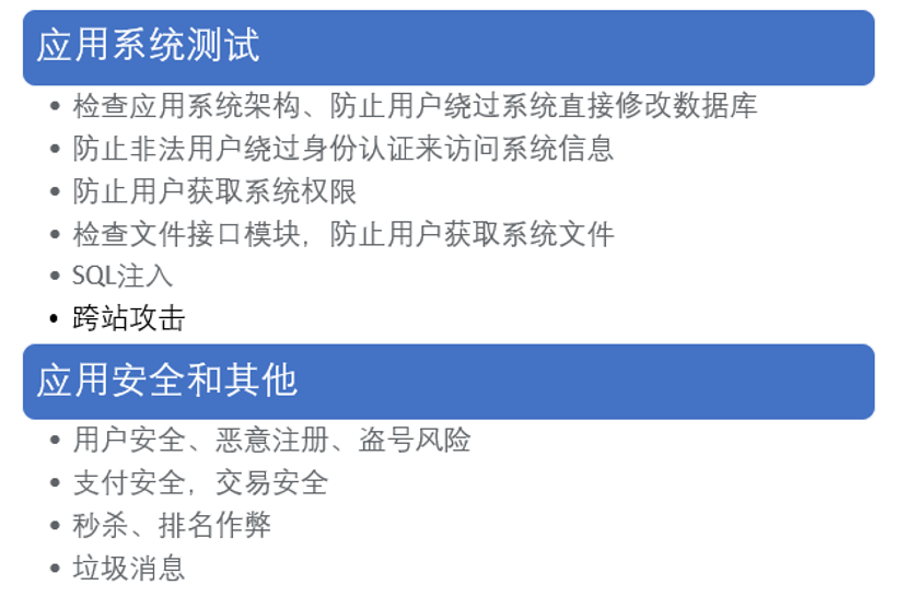 安全測(cè)試的內(nèi)容